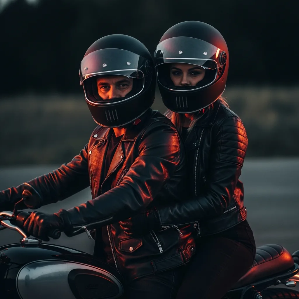 Coppia in moto